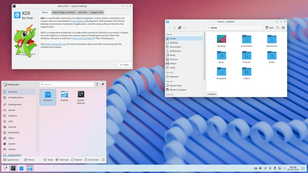 KDE Plasma 6.8